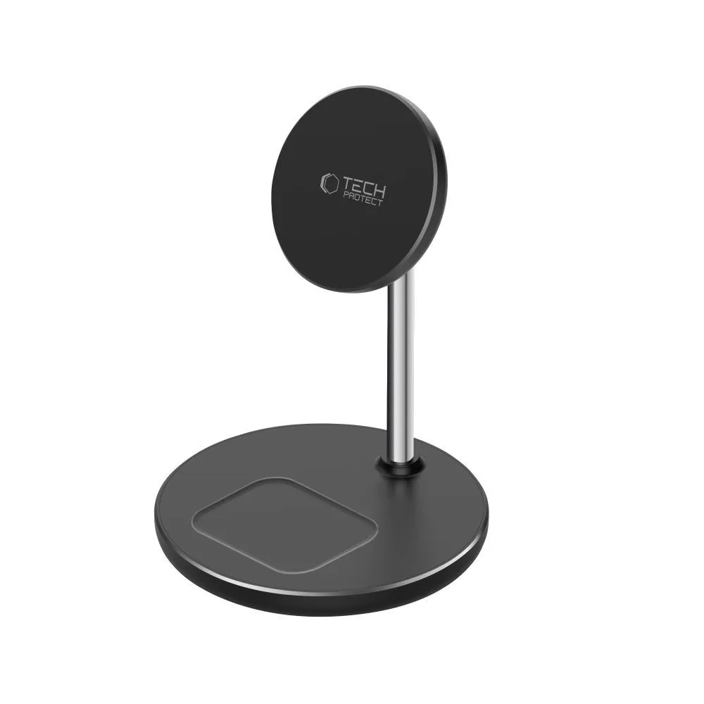Tech-Protect 2in1 Magnetic Magsafe Wireless Charger 15W Black (A39) ΑΞΕΣΟΥΑΡ MAGSAFE Tech-Protect Tech-Protect 2in1 Magnetic Magsafe Wireless Charger 15W Black (A39) - Image 3