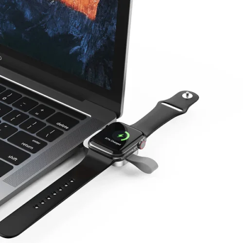 Alternative view of WiWU Magnetic Wireless Watch Charger White (M16 Pro)
