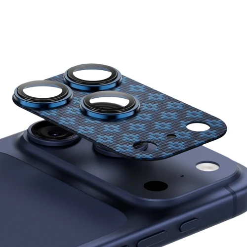 Alternative view of Benks ArmorWarrior Aramid Lens Protector Glass Blue iPhone 17 Pro Max