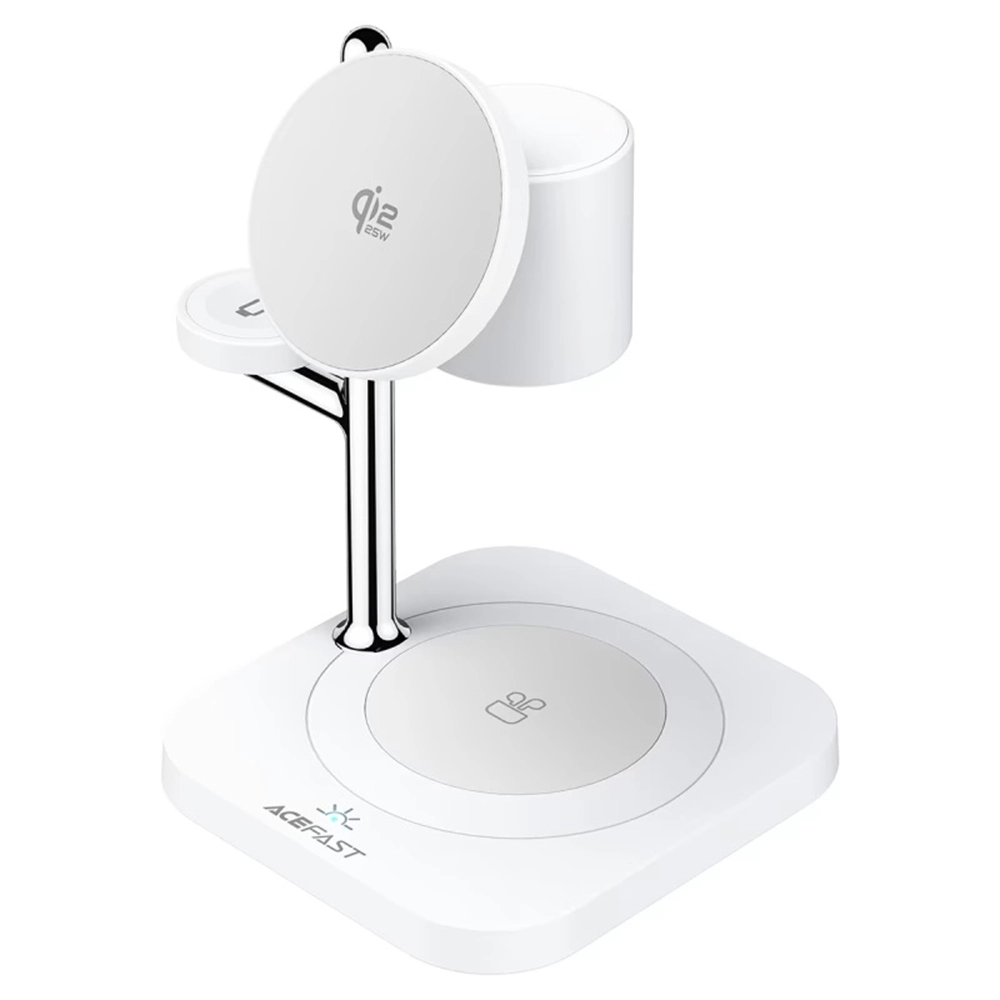 AceFast 4in1 Qi2.2 Desktop Wireless Charging Station 32.5W White (E39) APPLE WATCH AceFast AceFast 4in1 Qi2.2 Desktop Wireless Charging Station 32.5W White (E39) - Image 7