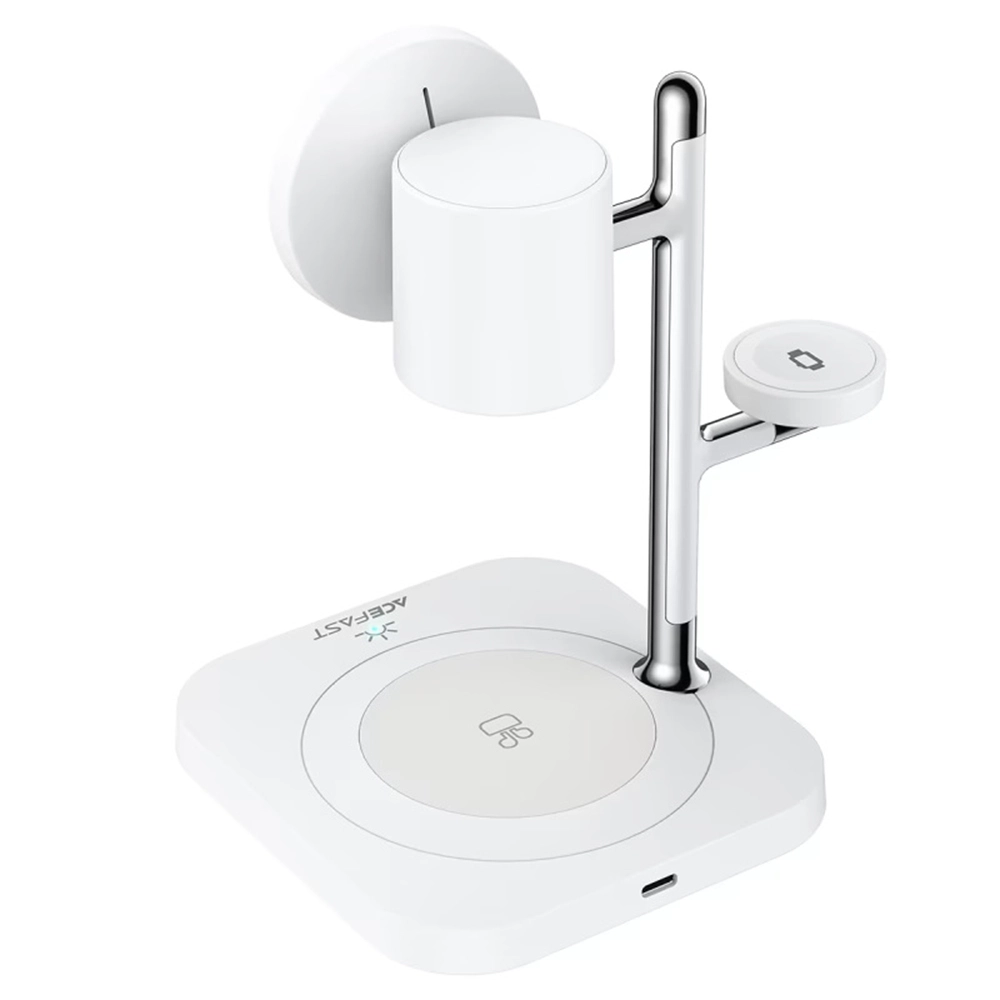 AceFast 4in1 Qi2.2 Desktop Wireless Charging Station 32.5W White (E39) APPLE WATCH AceFast AceFast 4in1 Qi2.2 Desktop Wireless Charging Station 32.5W White (E39) - Image 5