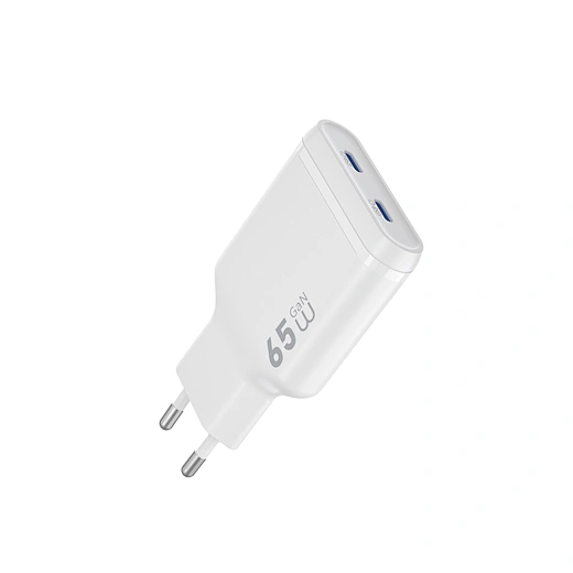 WiWU Essen Slim Ultra Compact GaN Charger 65W White (G035) ΑΞΕΣΟΥΑΡ WIWU WiWU Essen Slim Ultra Compact GaN Charger 65W White (G035)