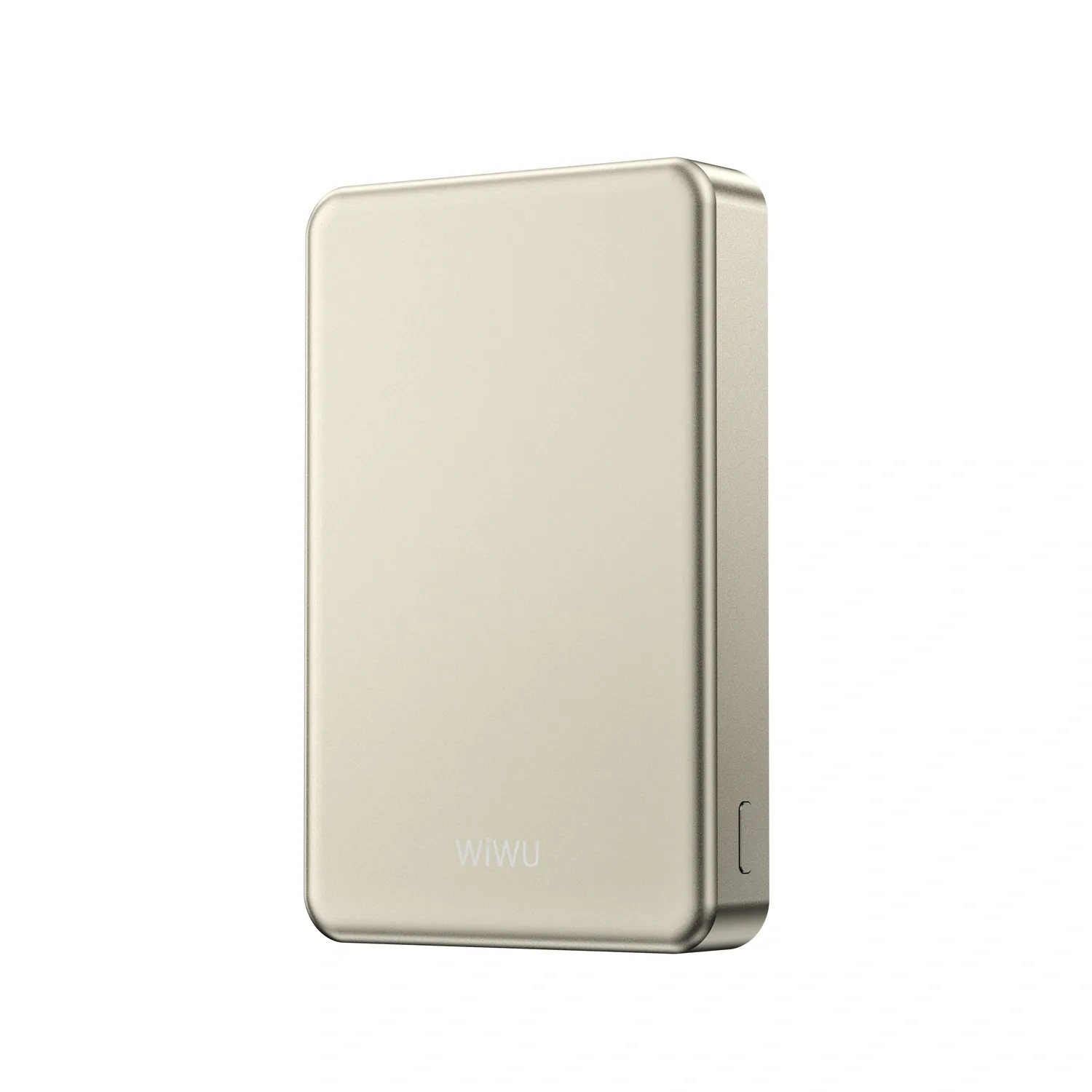 WiWU Ultra Thin Magnetic MagSafe PowerBank 10000mAh Gold (P15-1) POWERBANK MAGSAFE WIWU WiWU Ultra Thin Magnetic MagSafe PowerBank 10000mAh Gold (P15-1) - Image 3