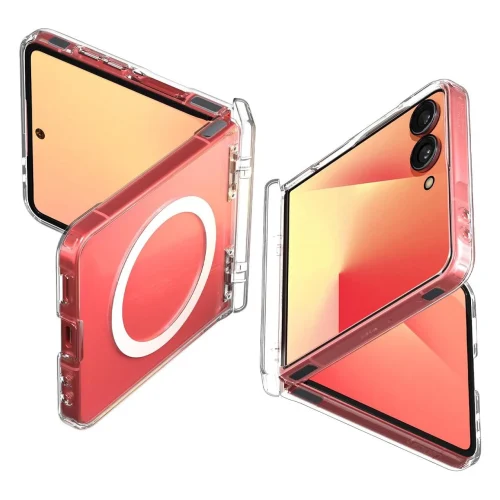 Θήκη Spigen Ultra Hybrid Pro MagFit Clear Samsung Galaxy Z Flip 7 ΘΗΚΕΣ Spigen Θήκη Spigen Ultra Hybrid Pro MagFit Clear Samsung Galaxy Z Flip 7