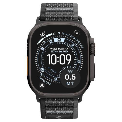 Alternative view of Λουράκι Spigen Athlex Air 2 Fabric Black Grey Apple Watch 44/45/46/49mm