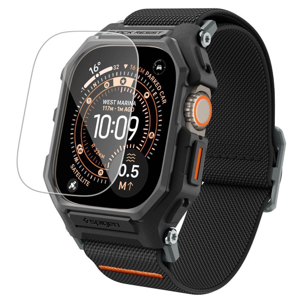 Λουράκι με Θήκη & Τζαμάκι Spigen Lite Fit Pro Matte Black Apple Watch Ultra 49mm APPLE WATCH Spigen Λουράκι με Θήκη & Τζαμάκι Spigen Lite Fit Pro Matte Black Apple Watch Ultra 49mm