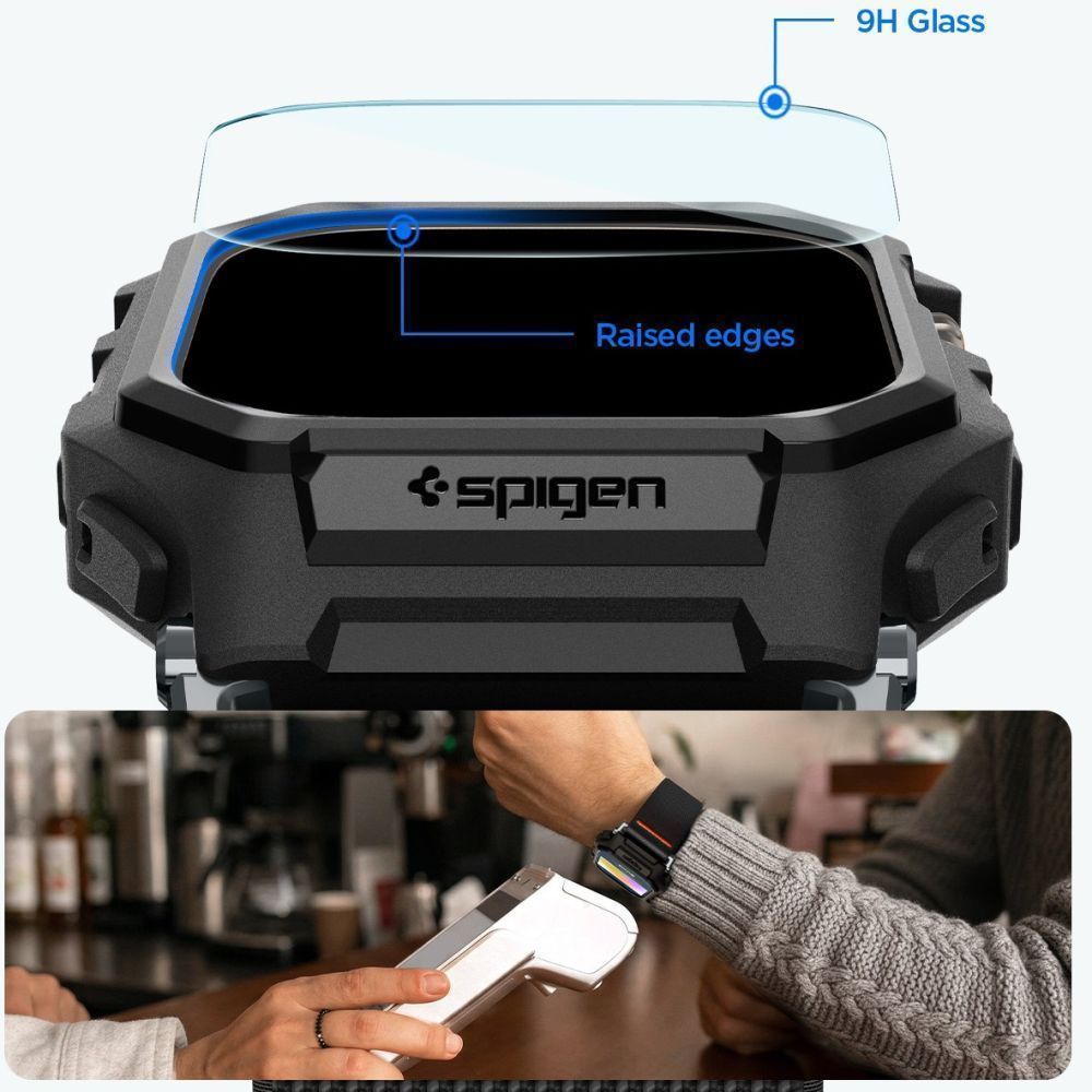 Λουράκι με Θήκη & Τζαμάκι Spigen Lite Fit Pro Matte Black Apple Watch Ultra 49mm APPLE WATCH Spigen Λουράκι με Θήκη & Τζαμάκι Spigen Lite Fit Pro Matte Black Apple Watch Ultra 49mm - Image 7