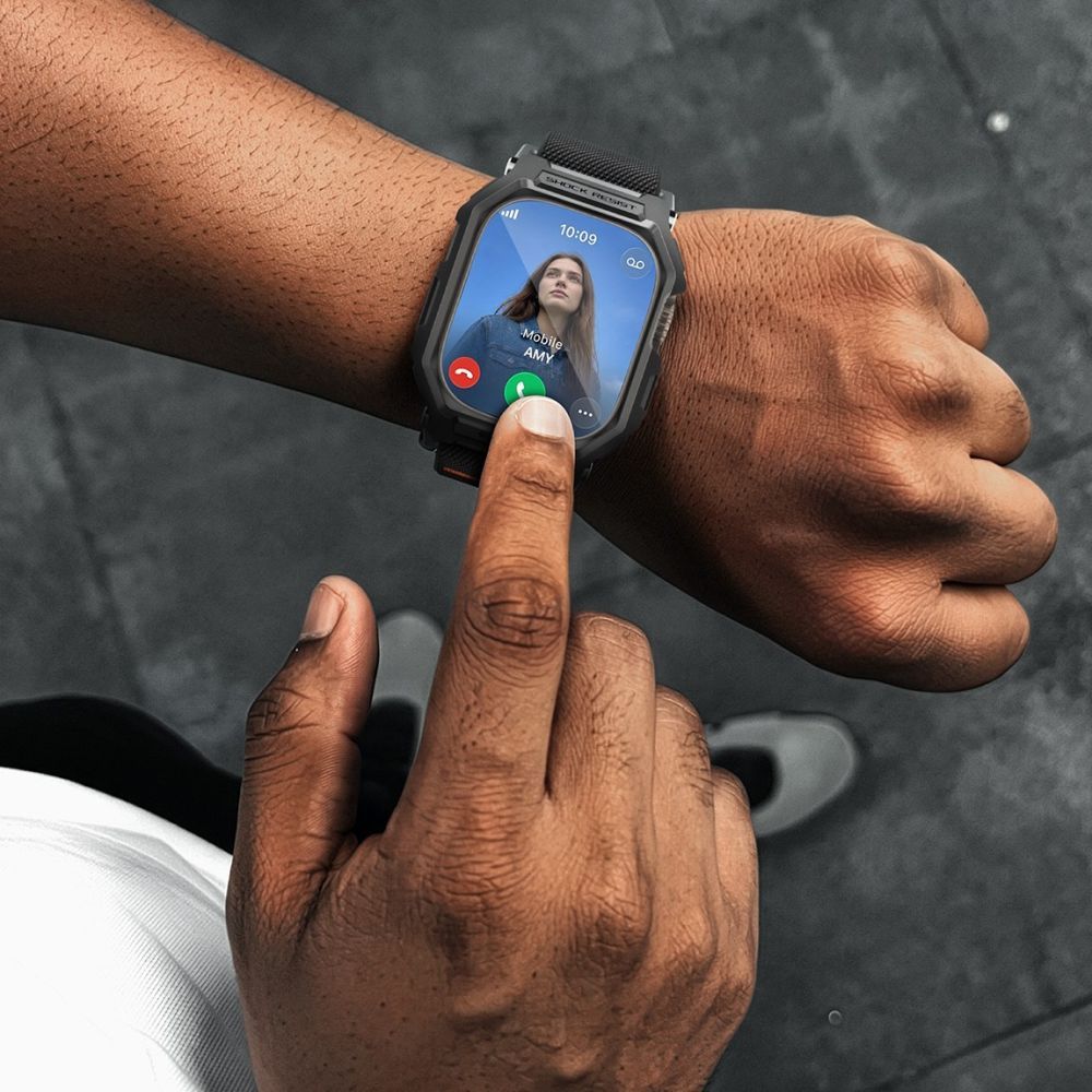 Λουράκι με Θήκη & Τζαμάκι Spigen Lite Fit Pro Matte Black Apple Watch Ultra 49mm APPLE WATCH Spigen Λουράκι με Θήκη & Τζαμάκι Spigen Lite Fit Pro Matte Black Apple Watch Ultra 49mm - Image 8