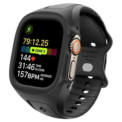 Spigen Liquid Air Pro Black Apple Watch Ultra 1/2 49mm APPLE WATCH Spigen Spigen Liquid Air Pro Black Apple Watch Ultra 1/2 49mm
