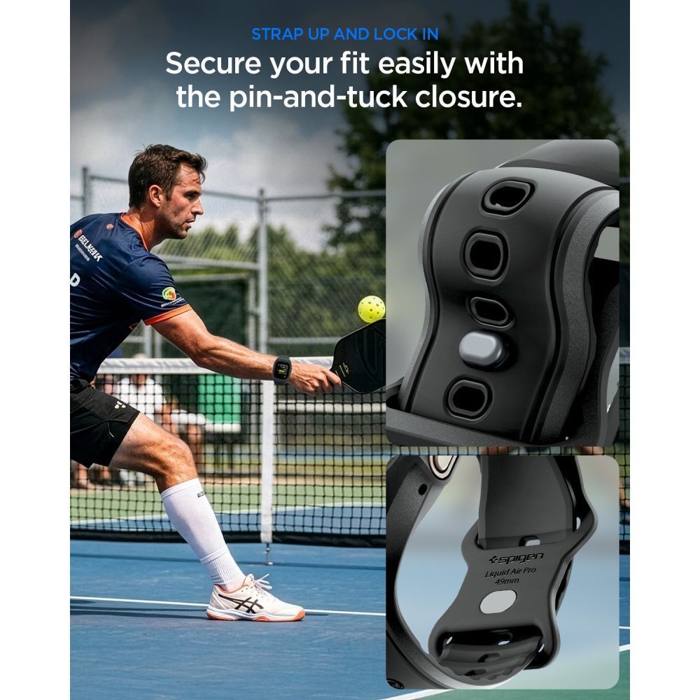 Spigen Liquid Air Pro Black Apple Watch Ultra 1/2 49mm APPLE WATCH Spigen Spigen Liquid Air Pro Black Apple Watch Ultra 1/2 49mm - Image 5