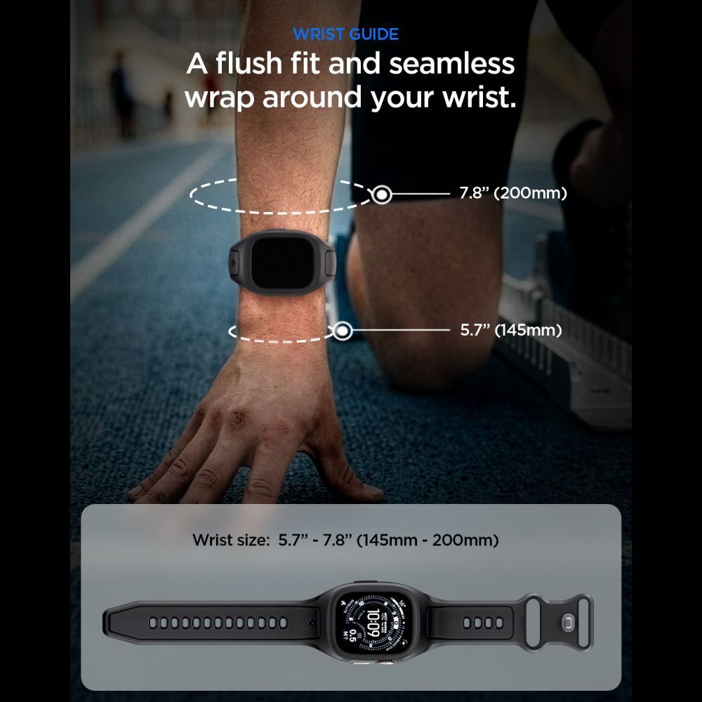 Spigen Liquid Air Pro Black Apple Watch Ultra 1/2 49mm APPLE WATCH Spigen Spigen Liquid Air Pro Black Apple Watch Ultra 1/2 49mm - Image 4
