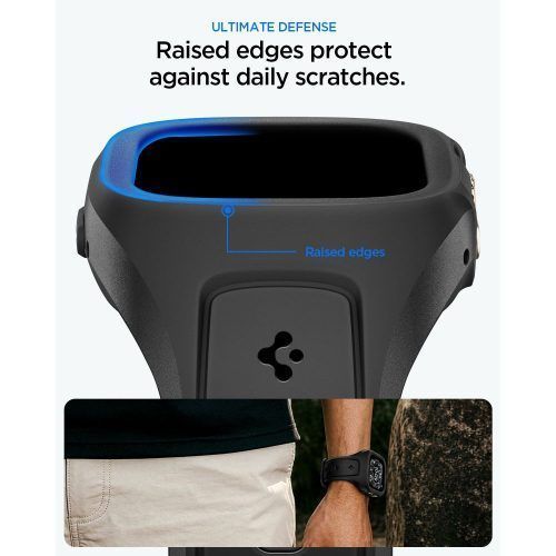 Alternative view of Spigen Liquid Air Pro Black Apple Watch Ultra 1/2 49mm