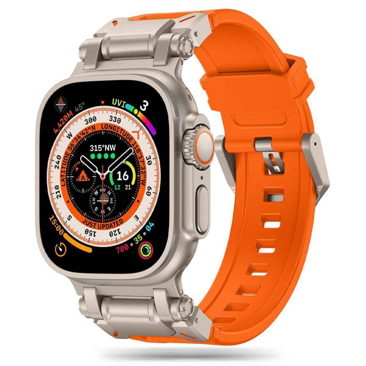 Λουράκι Orso Urban Race Titanium Orange Apple Watch 44/45/46/49mm APPLE WATCH Orso Λουράκι Orso Urban Race Titanium Orange Apple Watch 44/45/46/49mm