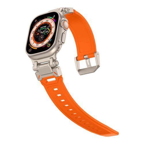 Alternative view of Λουράκι Orso Urban Race Titanium Orange Apple Watch 44/45/46/49mm