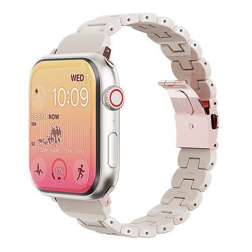 Λουράκι Resin Bracelet Beige Apple Watch 38/40/41/42mm Series 10/11 APPLE WATCH Orso Λουράκι Resin Bracelet Beige Apple Watch 38/40/41/42mm Series 10/11