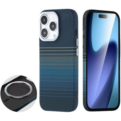 Θήκη Siipro Aramid Fiber Magsafe Blue iPhone 16 Pro Max