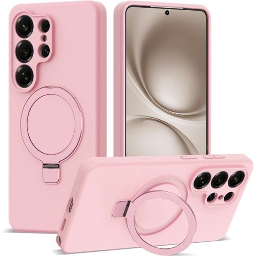 Θήκη Orso Ostand Liquid Silicone Pink Samsung Galaxy S25 Ultra
