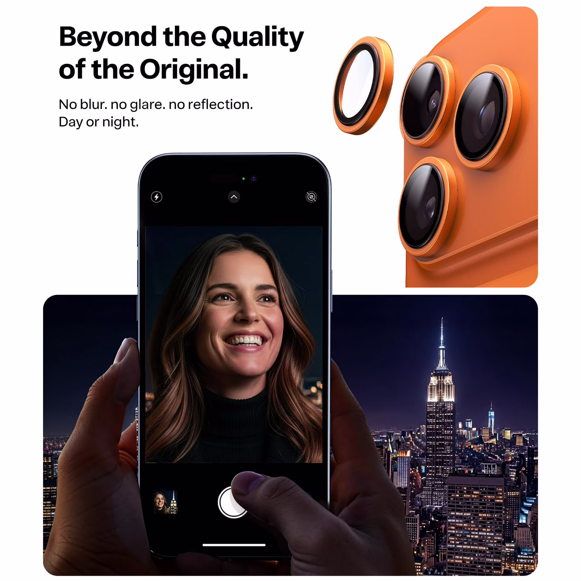 Torras LensGuard Tempered Glass Orange iPhone 17 Pro/17 Pro Max ΠΡΟΣΤΑΣΙΑ ΟΘΟΝΗΣ TORRAS Torras LensGuard Tempered Glass Orange iPhone 17 Pro/17 Pro Max - Image 5