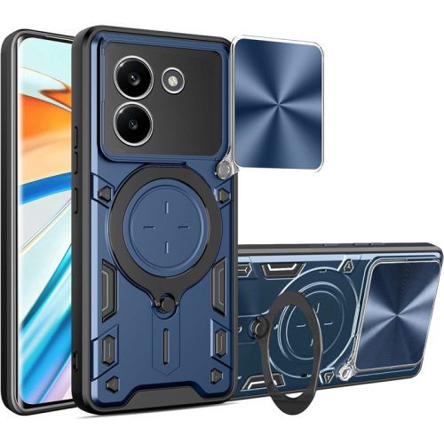 Θήκη Shockproof Ringstand Slide Camera Blue Poco X8 Pro