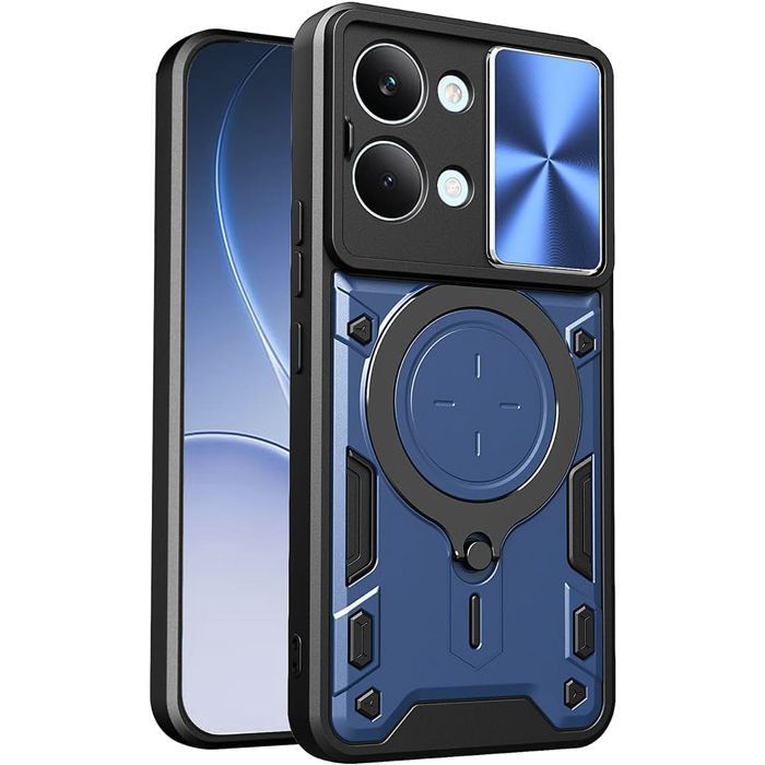 Θήκη Shockproof Ringstand Slide Camera Blue Poco X8 Pro Max ΘΗΚΕΣ Orso Θήκη Shockproof Ringstand Slide Camera Blue Poco X8 Pro Max