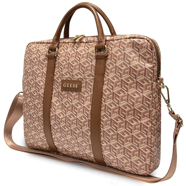 Τσάντα Guess GCube Stripes 16″ Brown (GUCB15HGCFSEW) GADGETS Guess Τσάντα Guess GCube Stripes 16" Brown (GUCB15HGCFSEW)
