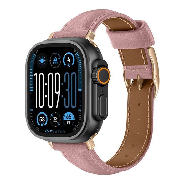 Λουράκι AmazingThing Class Glamour Leather Band Pink Apple Watch 44/45/46/49mm APPLE WATCH AmazingThing Λουράκι AmazingThing Class Glamour Leather Band Pink Apple Watch 44/45/46/49mm - Image 7