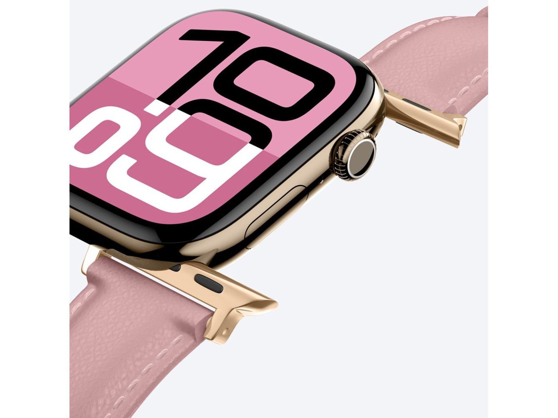 Λουράκι AmazingThing Class Glamour Leather Band Pink Apple Watch 44/45/46/49mm APPLE WATCH AmazingThing Λουράκι AmazingThing Class Glamour Leather Band Pink Apple Watch 44/45/46/49mm - Image 2