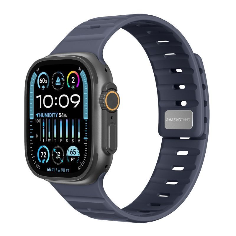 Λουράκι AmazingThing Omni SilqLock Blue Apple Watch 44/45/46/49mm APPLE WATCH AmazingThing Λουράκι AmazingThing Omni SilqLock Blue Apple Watch 44/45/46/49mm