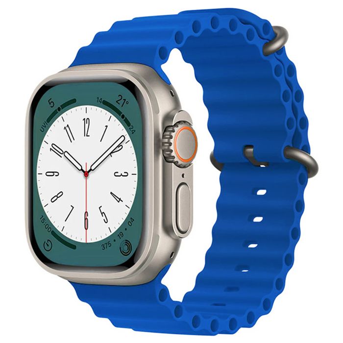 Orso Deluxe Sport Silicone Blue Λουράκι Apple Watch 38/40/41/42mm Series 10/11 APPLE WATCH Orso Orso Deluxe Sport Silicone Blue Λουράκι Apple Watch 38/40/41/42mm Series 10/11