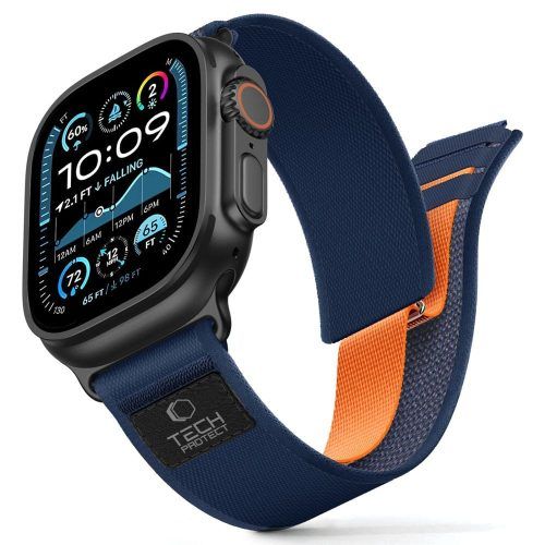 Λουράκι Tech-Protect Nylon Elite Navy Orange Apple Watch 44/45/46/49mm APPLE WATCH Tech-Protect Λουράκι Tech-Protect Nylon Elite Navy Orange Apple Watch 44/45/46/49mm