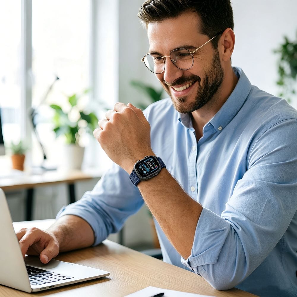 Λουράκι Tech-Protect Nylon Elite Navy Orange Apple Watch 44/45/46/49mm APPLE WATCH Tech-Protect Λουράκι Tech-Protect Nylon Elite Navy Orange Apple Watch 44/45/46/49mm - Image 5