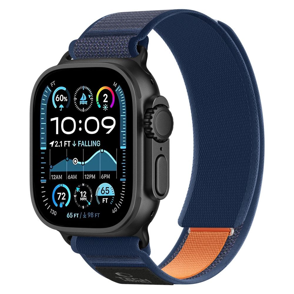 Λουράκι Tech-Protect Nylon Elite Navy Orange Apple Watch 44/45/46/49mm APPLE WATCH Tech-Protect Λουράκι Tech-Protect Nylon Elite Navy Orange Apple Watch 44/45/46/49mm - Image 2
