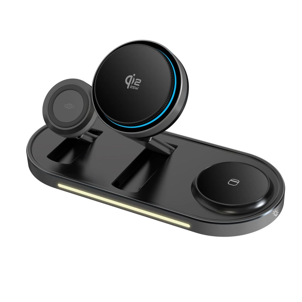 Tech-Protect 3in1 ArcticBoost Qi2.2 Magsafe Wireless Charger 25W Black (A51) ΑΞΕΣΟΥΑΡ MAGSAFE Tech-Protect Tech-Protect 3in1 ArcticBoost Qi2.2 Magsafe Wireless Charger 25W Black (A51) - Image 8
