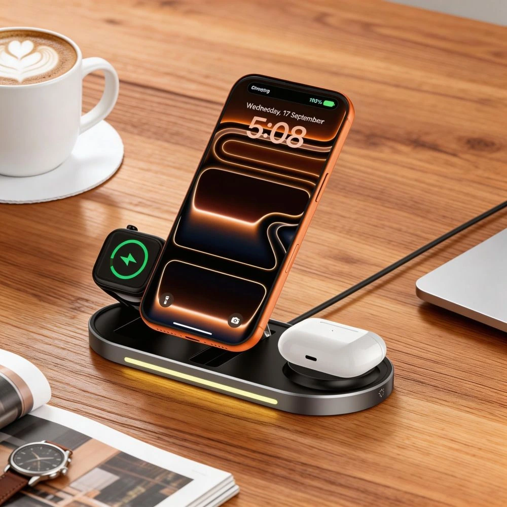 Tech-Protect 3in1 ArcticBoost Qi2.2 Magsafe Wireless Charger 25W Black (A51) ΑΞΕΣΟΥΑΡ MAGSAFE Tech-Protect Tech-Protect 3in1 ArcticBoost Qi2.2 Magsafe Wireless Charger 25W Black (A51) - Image 4