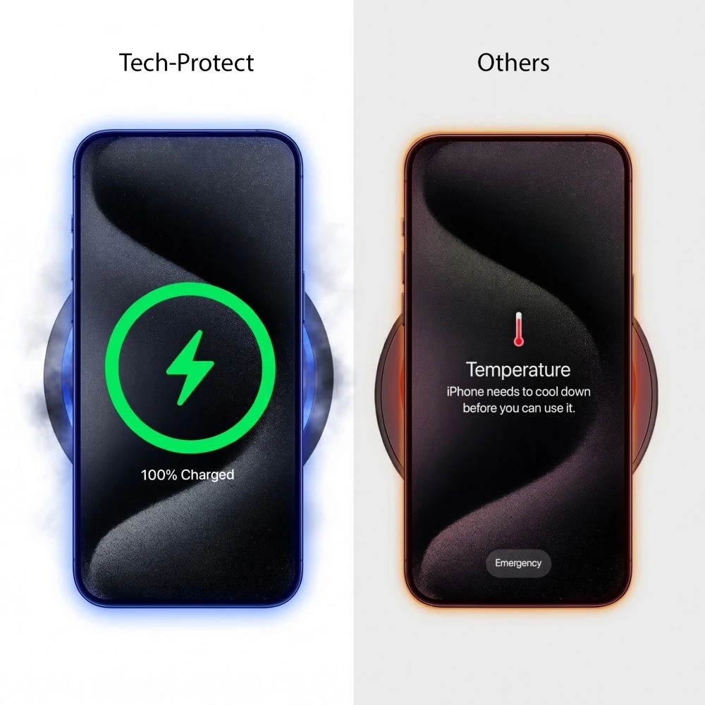 Tech-Protect 3in1 ArcticBoost Qi2.2 Magsafe Wireless Charger 25W Black (A51) ΑΞΕΣΟΥΑΡ MAGSAFE Tech-Protect Tech-Protect 3in1 ArcticBoost Qi2.2 Magsafe Wireless Charger 25W Black (A51) - Image 2