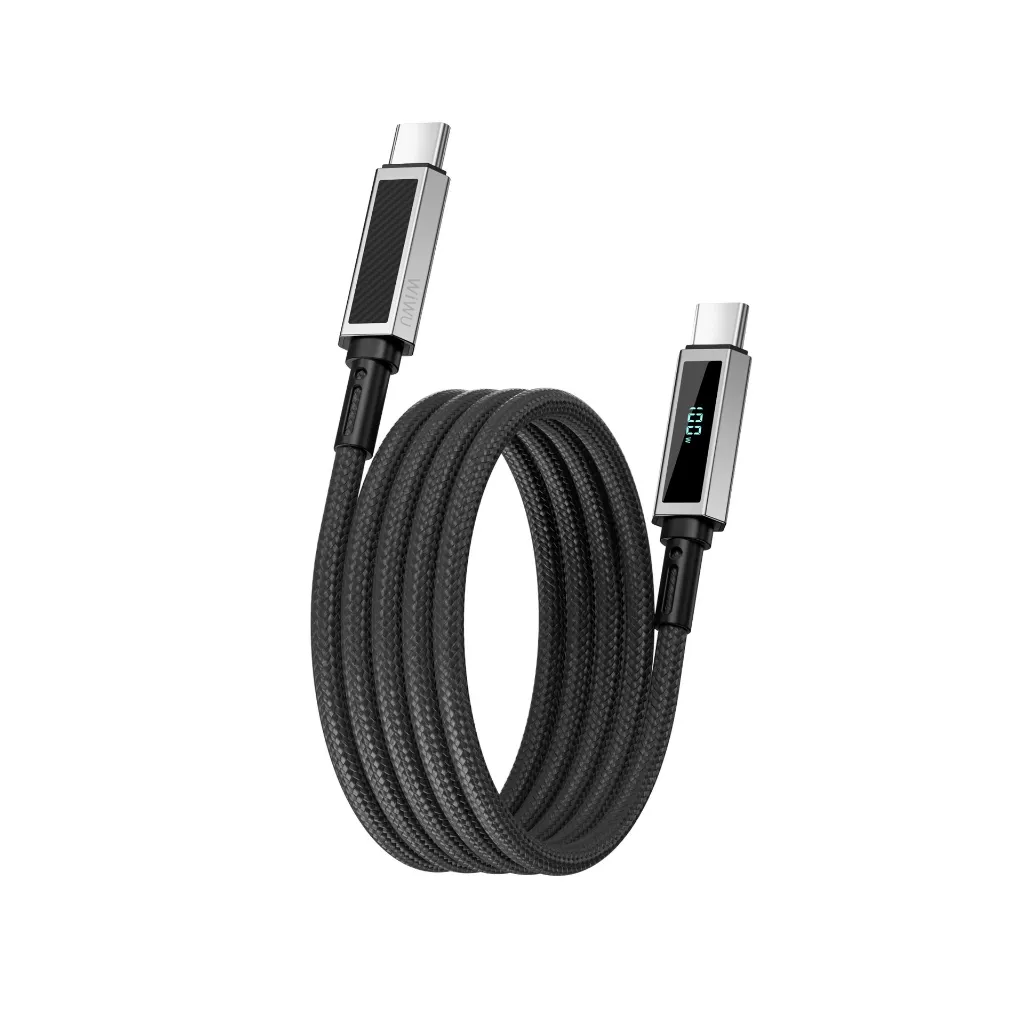WiWU USB-C Warriors Link Series Cable 1.2M 100W Nylon Braided Black (C079) ANDROID WIWU WiWU USB-C Warriors Link Series Cable 1.2M 100W Nylon Braided Black (C079)