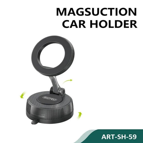 Siipro MagSuction Car Phone Holder Carbon Black (SH-59)
