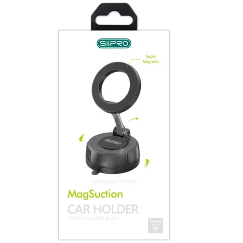 Alternative view of Siipro MagSuction Car Phone Holder Carbon Black (SH-59)