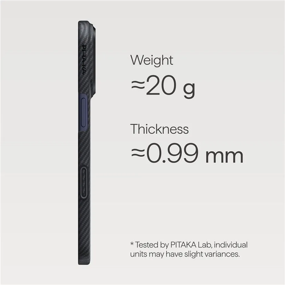 Θήκη Pitaka Aramid Fiber Ultra-Slim MagSafe Black/Grey iPhone 17 Pro Max ΘΗΚΕΣ Pitaka Θήκη Pitaka Aramid Fiber Ultra-Slim MagSafe Black/Grey iPhone 17 Pro Max - Image 5