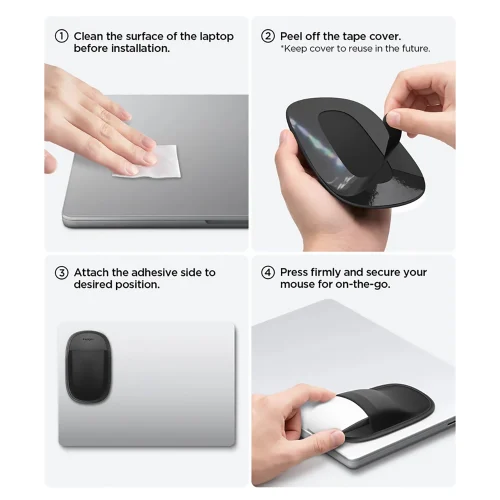 Alternative view of Spigen Mouse Sleeve Black LD220 (APP11227)