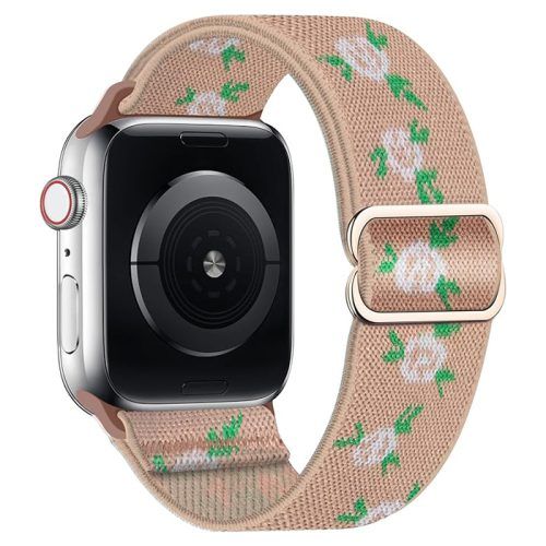 Λουράκι Nylon Roses Beige Apple Watch 38/40/41/42mm Series 10/11