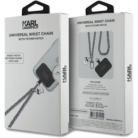 Karl Lagerfeld Universal Αλυσίδα Καρπού Choupette Silver GADGETS KARL LAGERFELD Karl Lagerfeld Universal Αλυσίδα Καρπού Choupette Silver - Image 3