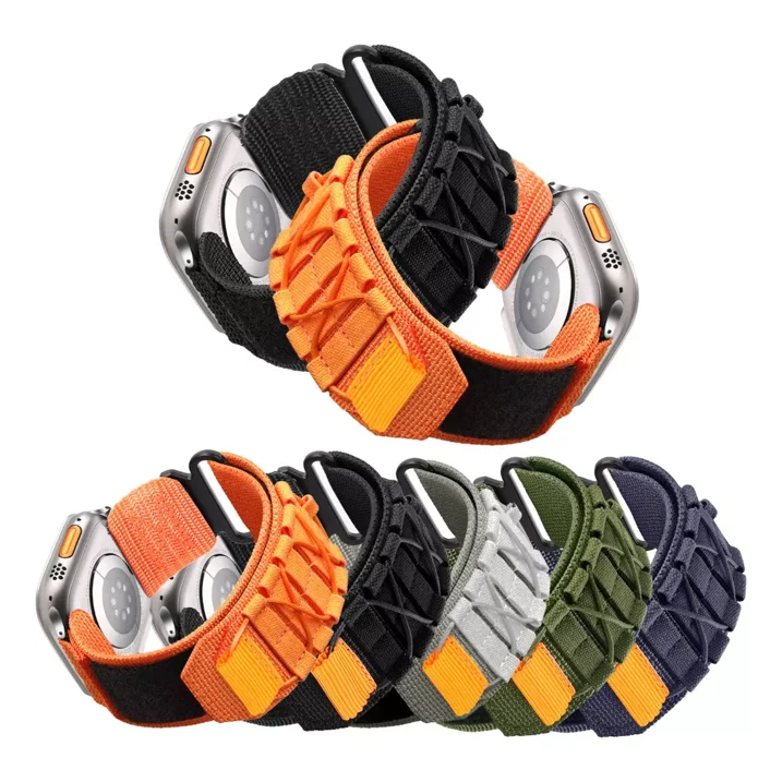 Λουράκι Nylon Tactical Green Apple Watch 38/40/41/42mm Series 10/11 APPLE WATCH Orso Λουράκι Nylon Tactical Green Apple Watch 38/40/41/42mm Series 10/11 - Image 5