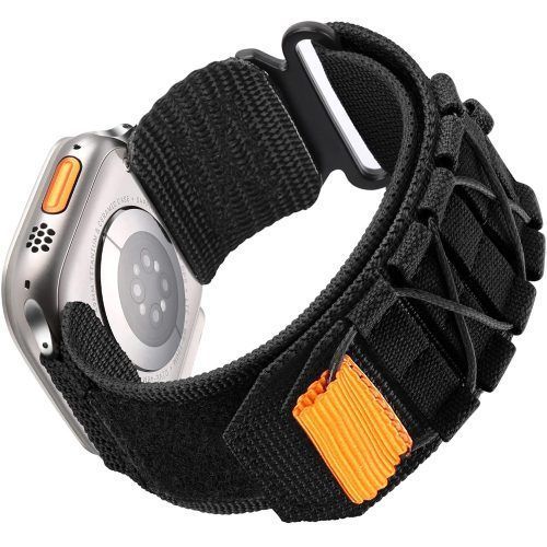 Λουράκι Nylon Tactical Black Apple Watch 38/40/41/42mm Series 10/11