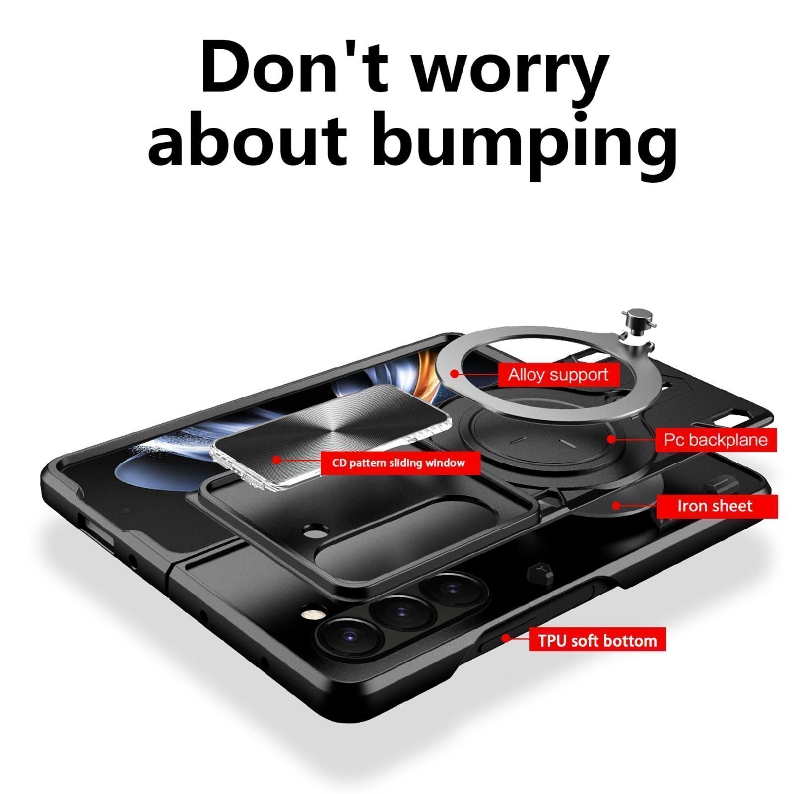 Θήκη Shockproof Ringstand Slide Camera Black Samsung Galaxy Z Fold 8 Ultra ΘΗΚΕΣ Orso Θήκη Shockproof Ringstand Slide Camera Black Samsung Galaxy Z Fold 8 Ultra - Image 2