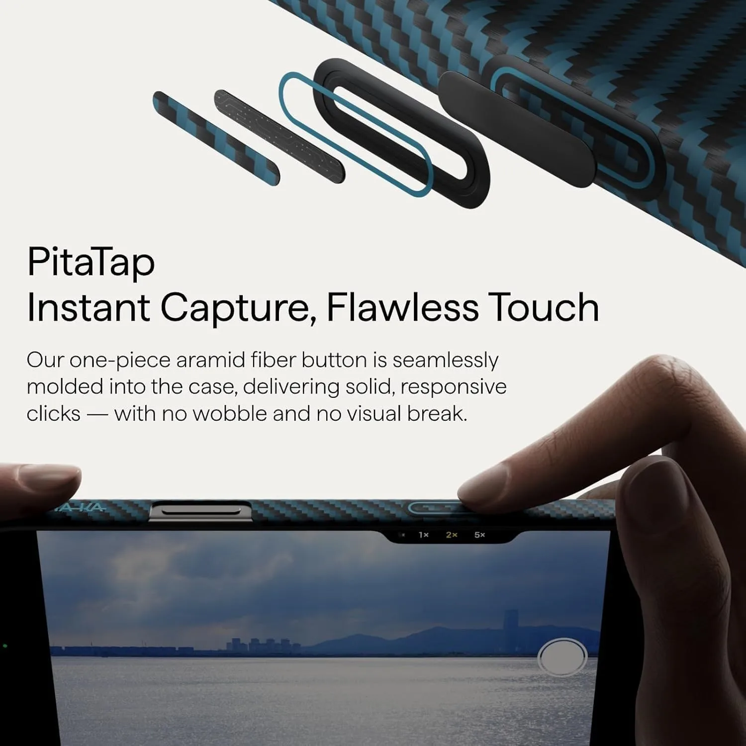 Θήκη Pitaka Aramid Fiber Ultra-Slim MagSafe Black/Blue iPhone 17 Pro Max ΘΗΚΕΣ Pitaka Θήκη Pitaka Aramid Fiber Ultra-Slim MagSafe Black/Blue iPhone 17 Pro Max - Image 6