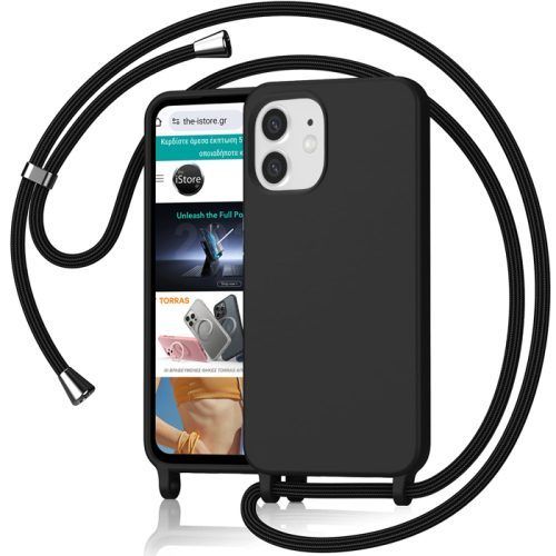 Θήκη Orso Soft Κορδόνι Black iPhone 11