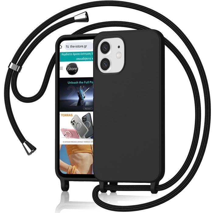 Θήκη Orso Soft Κορδόνι Black iPhone 11 STOCK OFFERS Orso Θήκη Orso Soft Κορδόνι Black iPhone 11