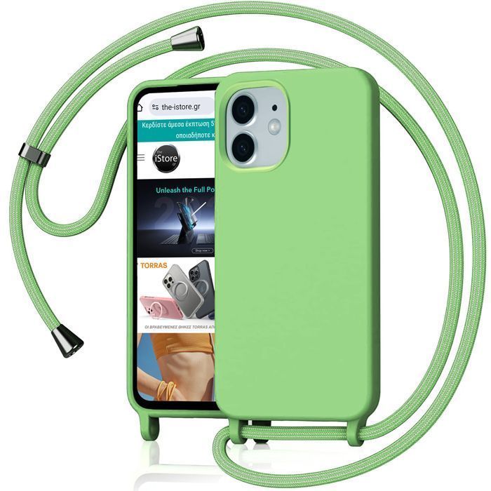 Θήκη Orso Soft Κορδόνι Spring Green iPhone 11 STOCK OFFERS Orso Θήκη Orso Soft Κορδόνι Spring Green iPhone 11