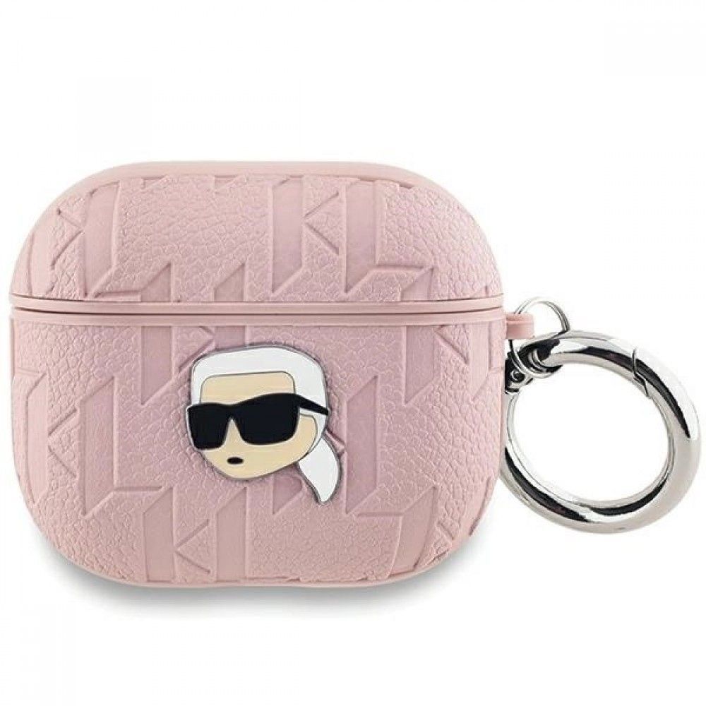Θήκη Karl Lagerfeld Monogram Karl Head Pink AirPods 3 APPLE AIRPODS KARL LAGERFELD Θήκη Karl Lagerfeld Monogram Karl Head Pink AirPods 3